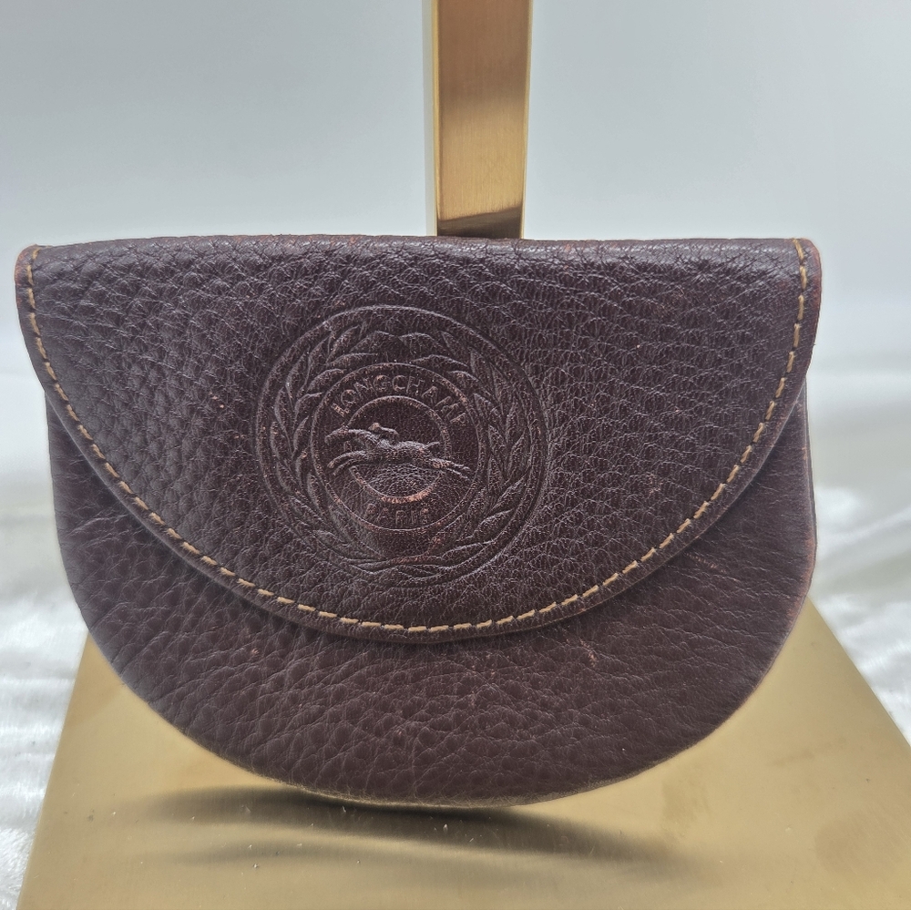 Long Champ Paris Small Leather Coin Purse